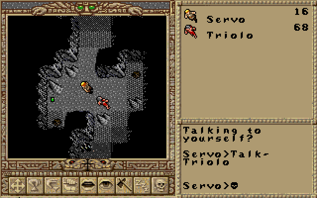 Worlds of Ultima: The Savage Empire IBM PC/Compatibles Screenshot: Exploring a cave.