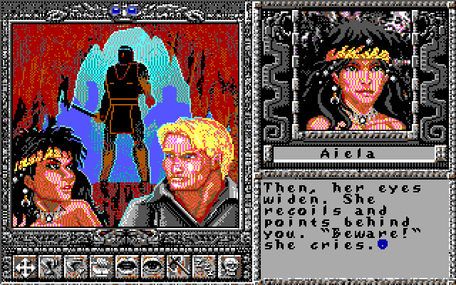 Worlds of Ultima: The Savage Empire IBM PC/Compatibles Screenshot: Cut scene continued...