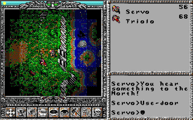 Worlds of Ultima: The Savage Empire IBM PC/Compatibles Screenshot: At night your visibility is limited.