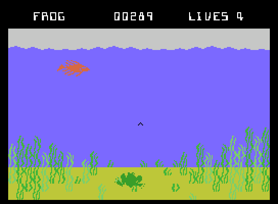 Evolution ColecoVision Screenshot: As a frog, catch the flies!