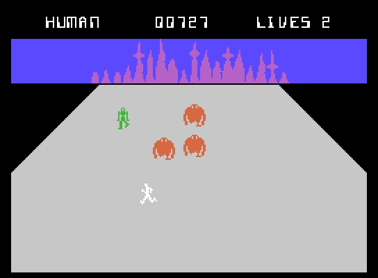 Evolution ColecoVision Screenshot: The robots attack!
