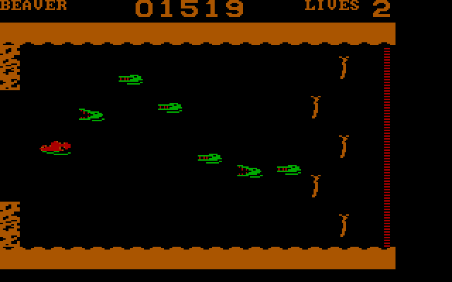 Evolution IBM PC/Compatibles Screenshot: You need to collect sticks as a beaver.