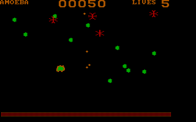 Evolution IBM PC/Compatibles Screenshot: Gameplay on the amoeba stage.
