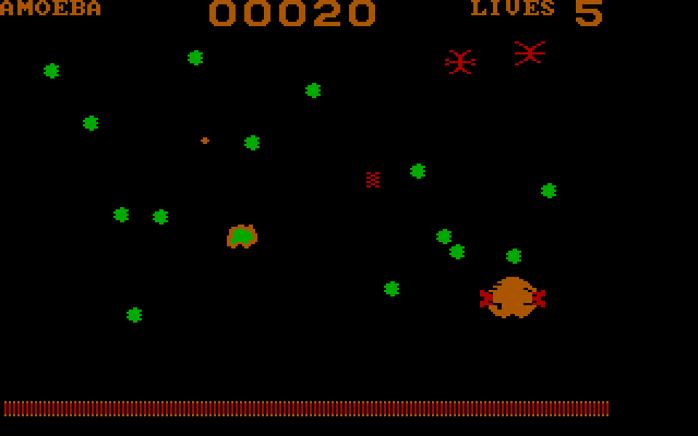 Evolution IBM PC/Compatibles Screenshot: The amoeba stage.