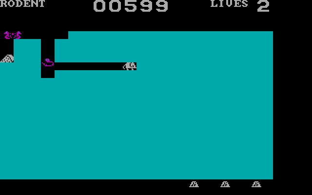 Evolution IBM PC/Compatibles Screenshot: The rodent stage; watch out for snakes!