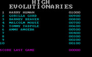 Evolution for IBM PC/Compatibles - High scores.