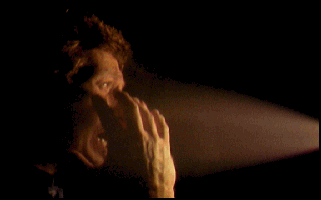 Mean Streets IBM PC/Compatibles Screenshot: Sprayed in the face with mace...that will ruin my afternoon...