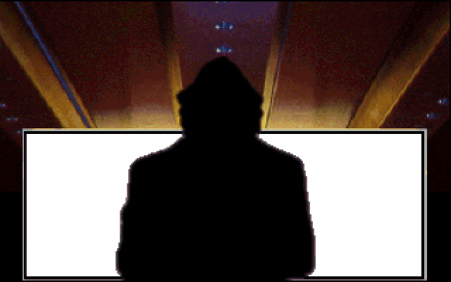 Mean Streets IBM PC/Compatibles Screenshot: A silhouette enters the room!