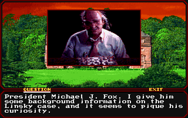 Mean Streets IBM PC/Compatibles Screenshot: Will this guy really be able to help?