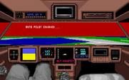 Mean Streets for IBM PC/Compatibles - Flying to my next location...