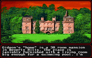 Mean Streets for IBM PC/Compatibles - Visiting Gideon's mansion.