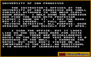 Mean Streets for IBM PC/Compatibles - Some locations don't have graphics, just text.