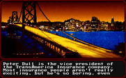 Mean Streets for IBM PC/Compatibles - Time to meet with Peter Dull.