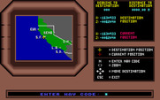 Mean Streets for IBM PC/Compatibles - Enter a nav code to fly to a new location.
