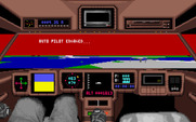 Mean Streets for IBM PC/Compatibles - Flying to my next destination...