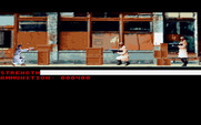 Mean Streets for IBM PC/Compatibles - One of the gun fight sequences begins.