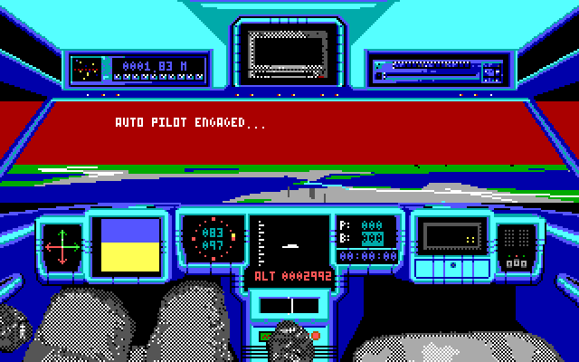 Mean Streets IBM PC/Compatibles Screenshot: Auto pilot engaged, the investigation begins!