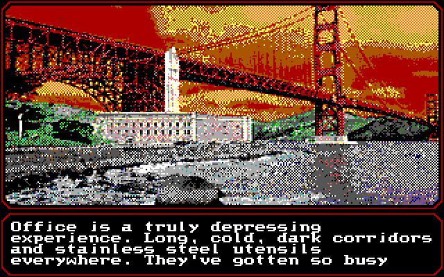 Mean Streets IBM PC/Compatibles Screenshot: The investigation continues...