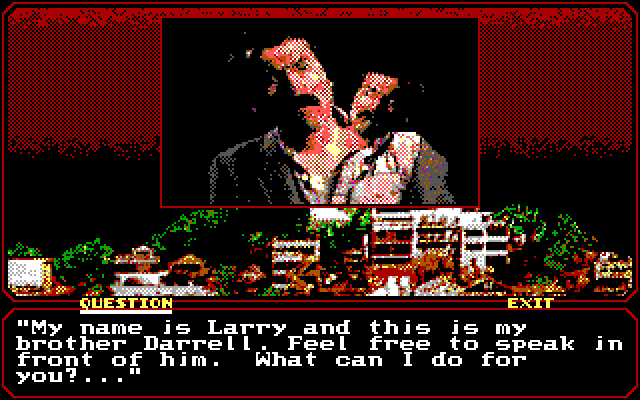 Mean Streets IBM PC/Compatibles Screenshot: Another one of the mutants you'll encounter...