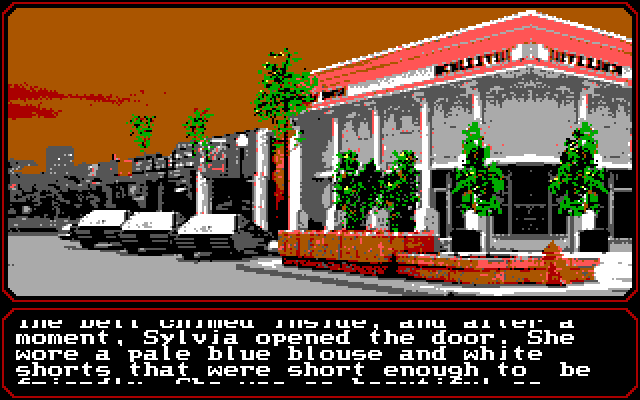 Mean Streets IBM PC/Compatibles Screenshot: First, I'm meeting with Sylvia...