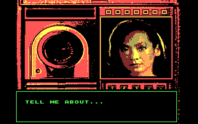 Mean Streets IBM PC/Compatibles Screenshot: What do you want to ask about?