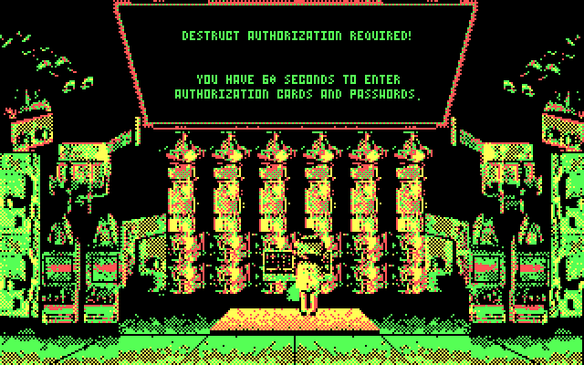 Mean Streets IBM PC/Compatibles Screenshot: I need the passcards and passwords I collected here.