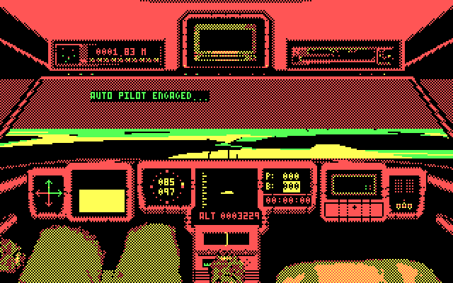 Mean Streets IBM PC/Compatibles Screenshot: Auto pilot engaged!