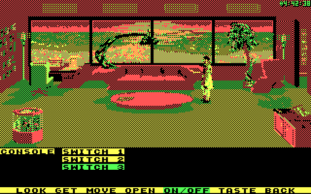 Mean Streets IBM PC/Compatibles Screenshot: Another location where the alarm needs to be disabled within the time limit.