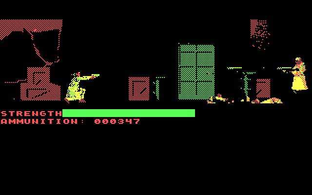 Mean Streets IBM PC/Compatibles Screenshot: Another fight...