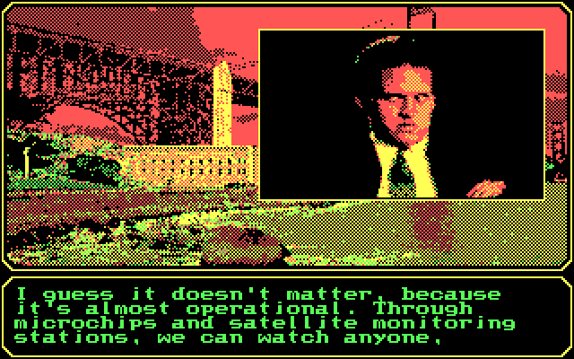 Mean Streets IBM PC/Compatibles Screenshot: Another unfriendly character.