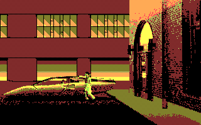 Mean Streets IBM PC/Compatibles Screenshot: Game start.