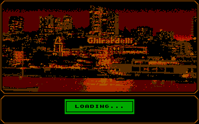 Mean Streets IBM PC/Compatibles Screenshot: Loading the next segment of the game...