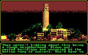 Mean Streets for IBM PC/Compatibles - Heading to a sketchy part of town...