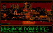 Mean Streets for IBM PC/Compatibles - Heading over to Gideon Enterprises...