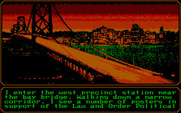 Mean Streets for IBM PC/Compatibles - Stopping by a precinct near the bay bridge...