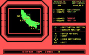 Mean Streets for IBM PC/Compatibles - Enter a nav code to fly to a location...