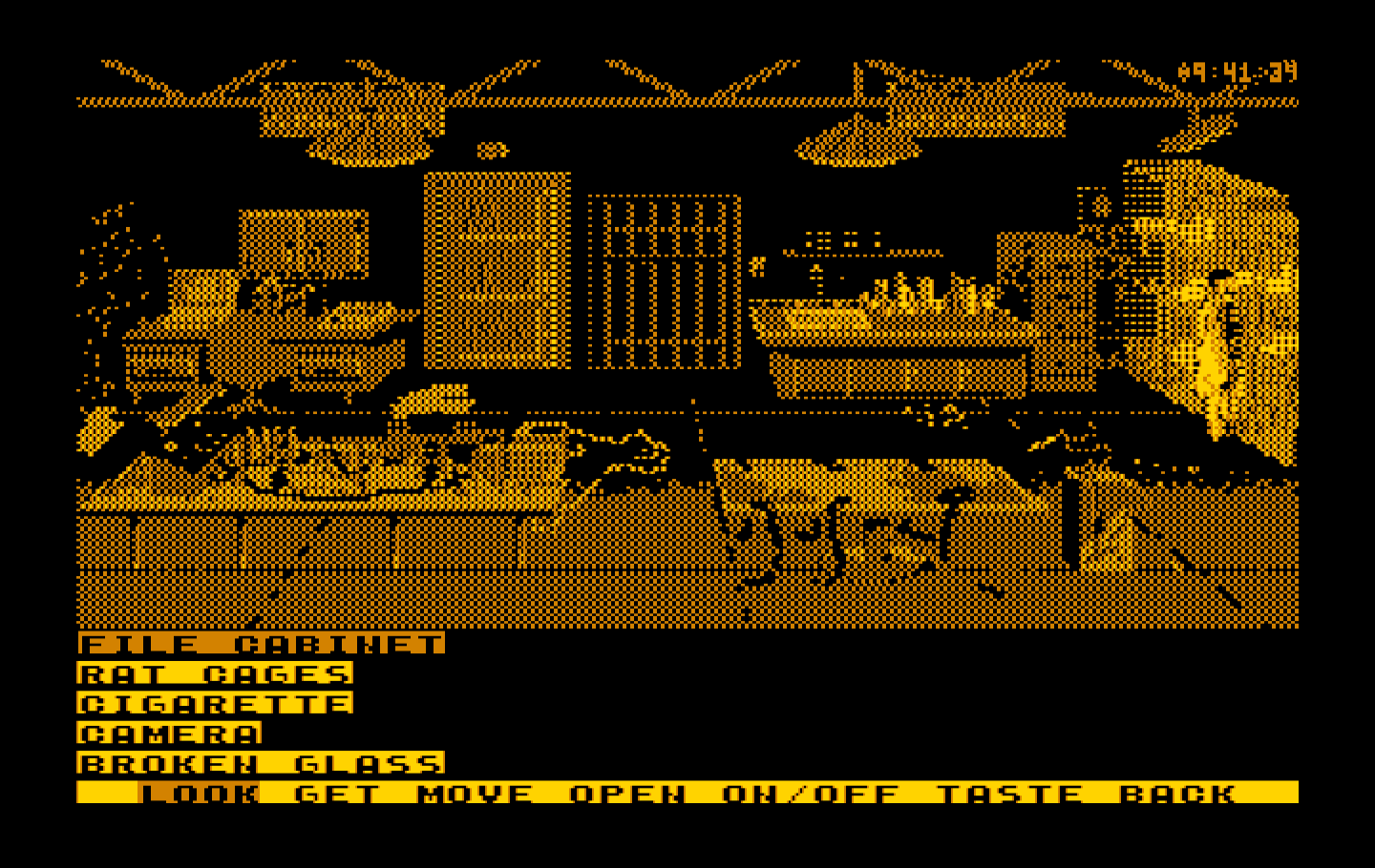 Mean Streets IBM PC/Compatibles Screenshot: I need to disable the alarm before the police arrive!
