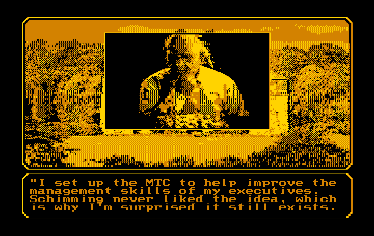 Mean Streets IBM PC/Compatibles Screenshot: Let's see if this guy can help out any...