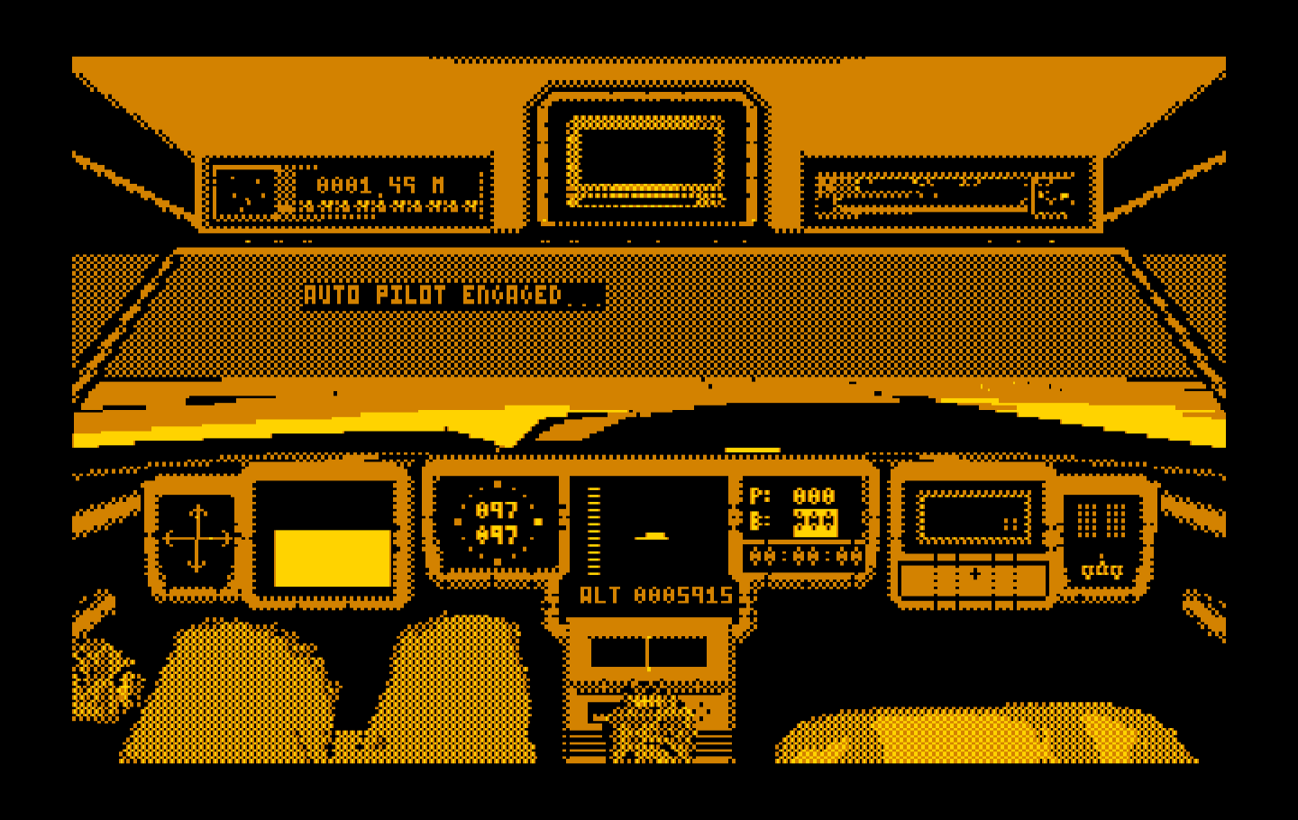 Mean Streets IBM PC/Compatibles Screenshot: Auto pilot engaged!