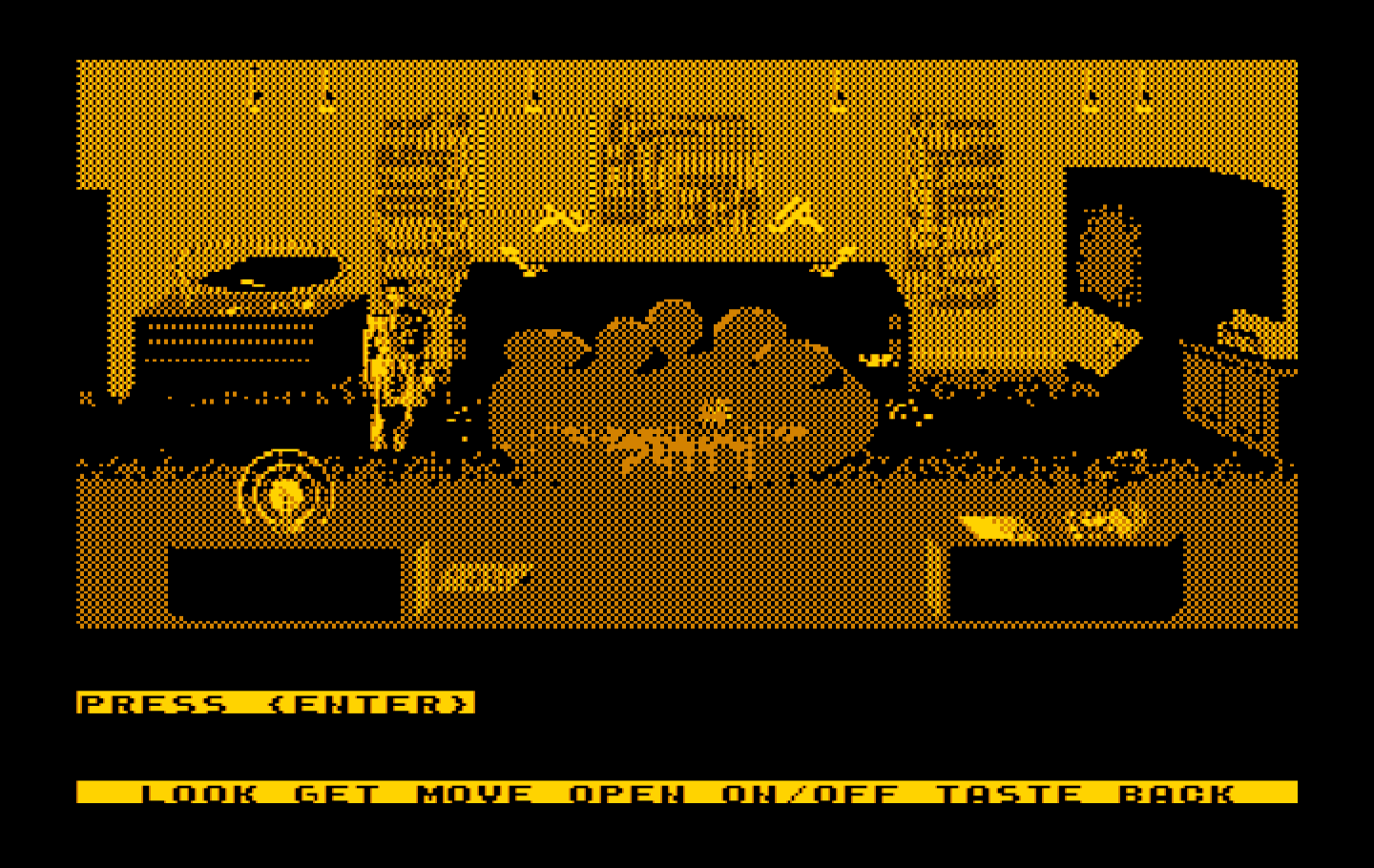 Mean Streets IBM PC/Compatibles Screenshot: Exploring Lola Lovetoy's place...