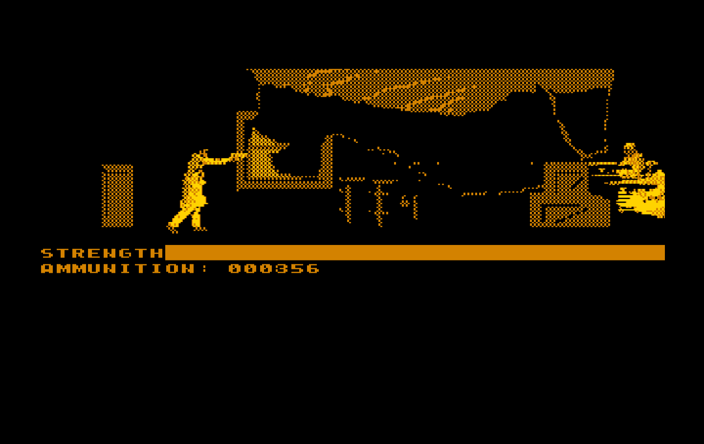 Mean Streets IBM PC/Compatibles Screenshot: The next gun fight...