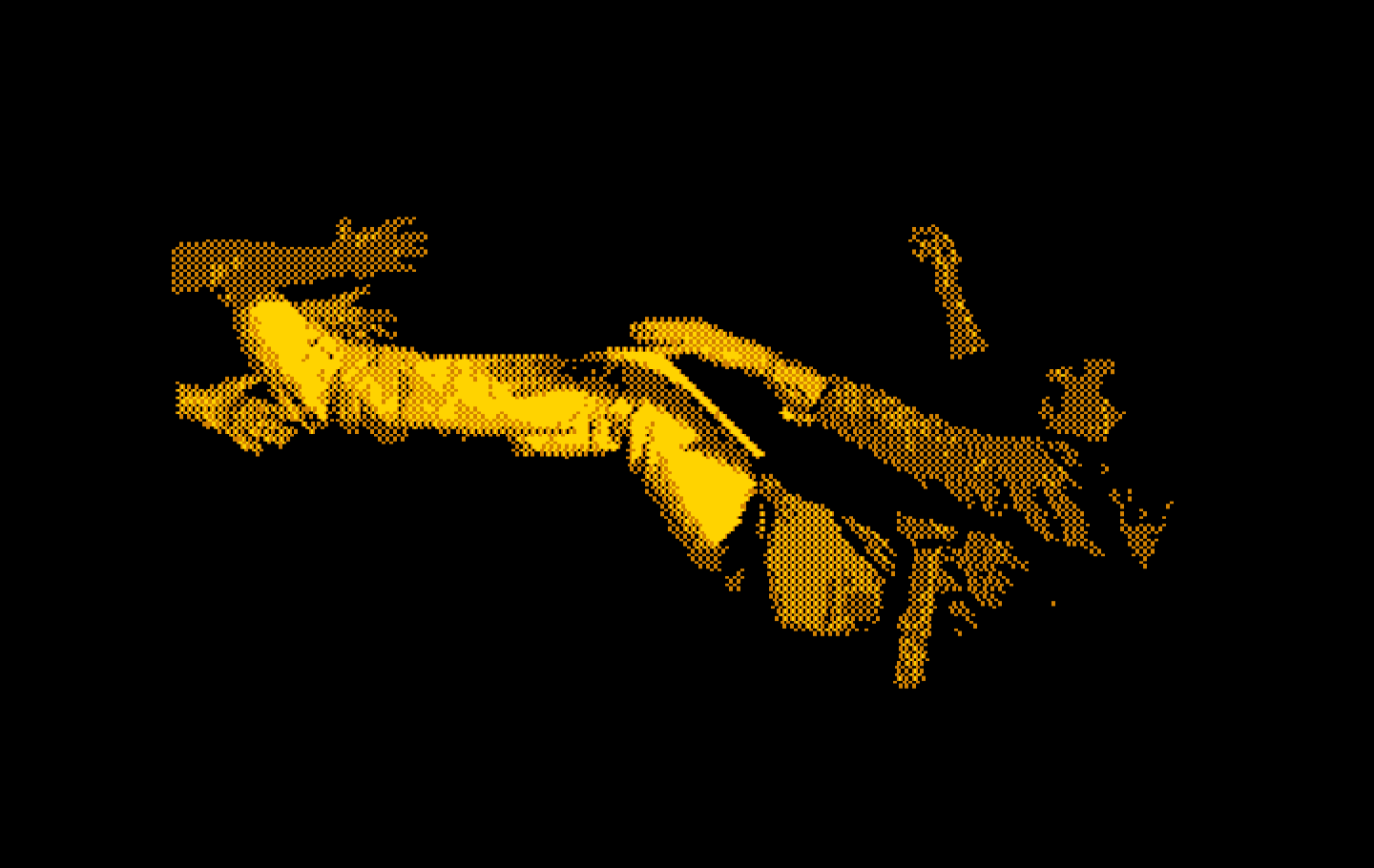 Mean Streets IBM PC/Compatibles Screenshot: Tex is thrown out of a building after annoying someone!