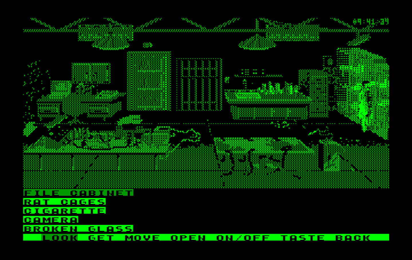 Mean Streets IBM PC/Compatibles Screenshot: I need to disable the alarm before the police arrive!