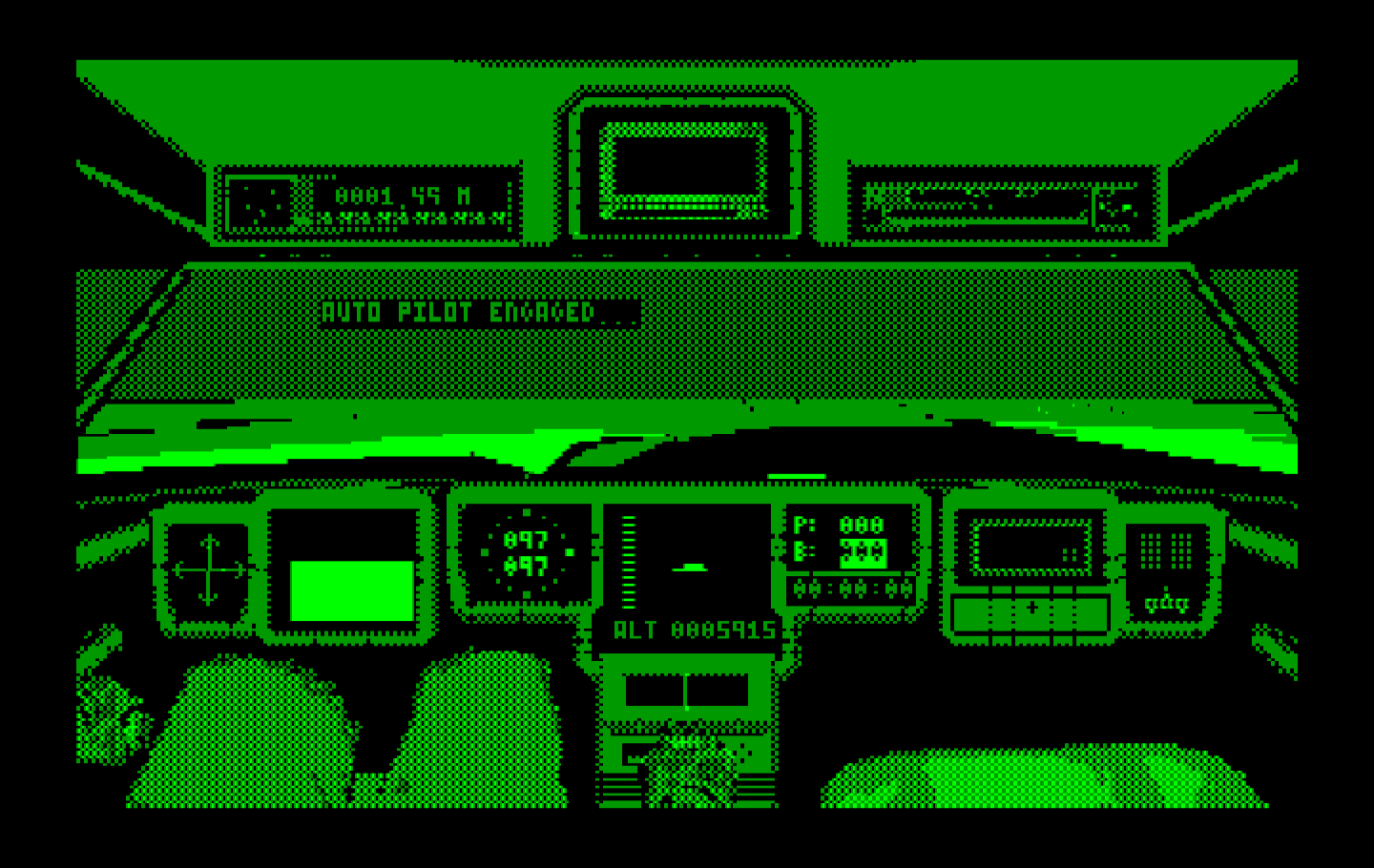 Mean Streets IBM PC/Compatibles Screenshot: Auto pilot engaged!