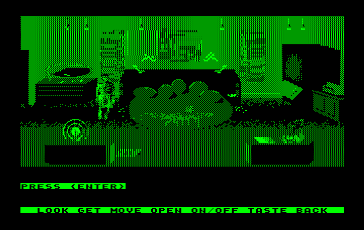 Mean Streets IBM PC/Compatibles Screenshot: Exploring Lola Lovetoy's place...