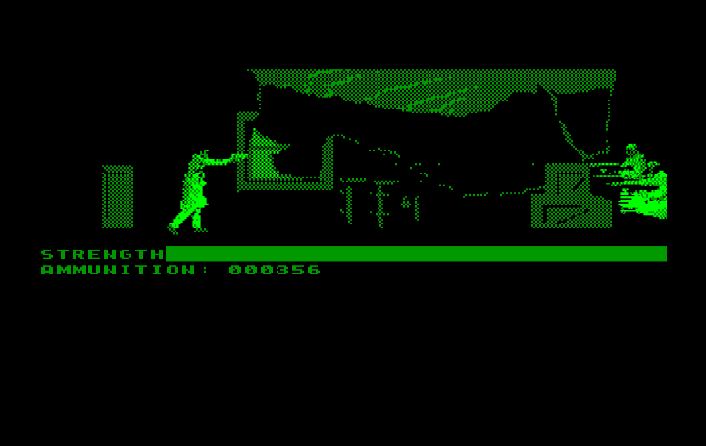 Mean Streets IBM PC/Compatibles Screenshot: The next gun fight...