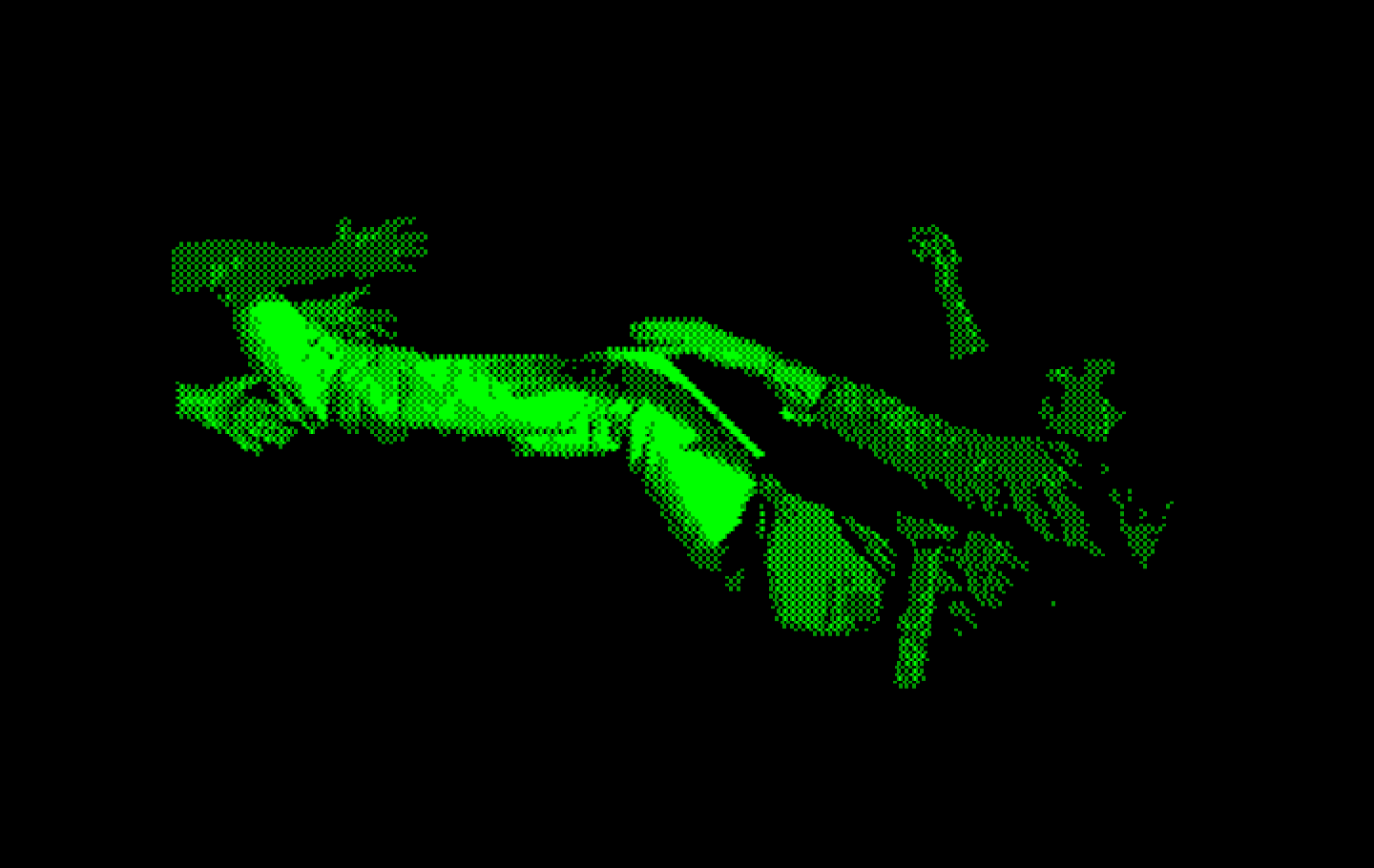 Mean Streets IBM PC/Compatibles Screenshot: Tex is thrown out of a building after annoying someone!
