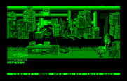 Mean Streets for IBM PC/Compatibles - Searching a warehouse...