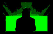 Mean Streets for IBM PC/Compatibles - A shadowy figure appears...