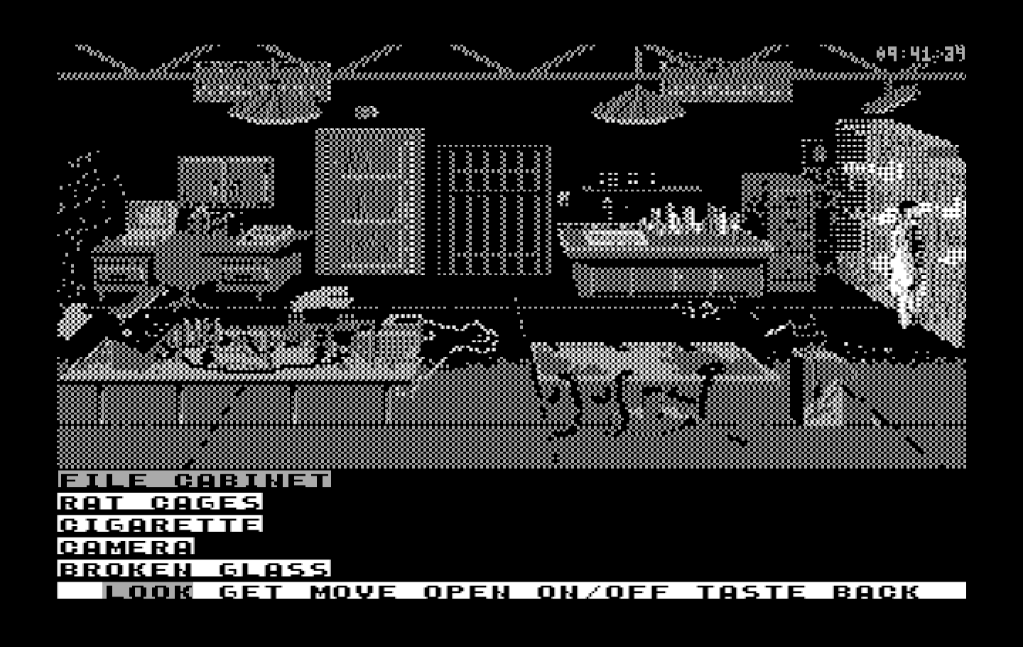 Mean Streets IBM PC/Compatibles Screenshot: I need to disable the alarm before the police arrive!